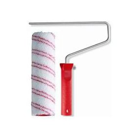 festőhenger mikroszálas 25cm/48mm piros csíkos + nyél