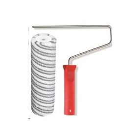   festőhenger ezüst csíkos 18cm/48mm 12mm szálhossz nyéllel