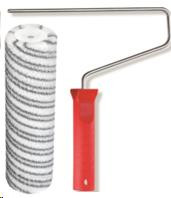 festőhenger ezüst csíkos 18cm/48mm 12mm szálhossz nyéllel