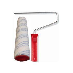   festőhenger mikroszálas tripla kék spirál 250/48mm "vintage", nyéllel