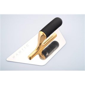   MT glettelő rozsdamentes trapéz Pro aranyozott 240x100mm / Marmorino Tools /