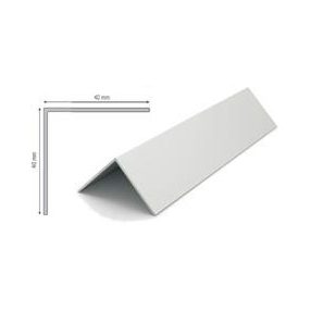   Aluminium L sarokprofil 40mmX40mm 250cm Eloxált Ezüst színben ALS 40X40EE