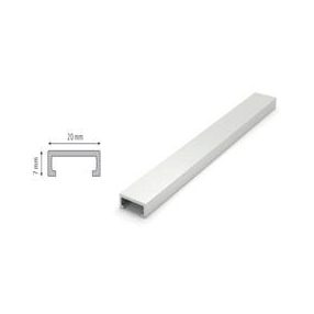   Aluminium  dekorprofil 20mm 250cm Eloxált Ezüst színben DEKO-20EE