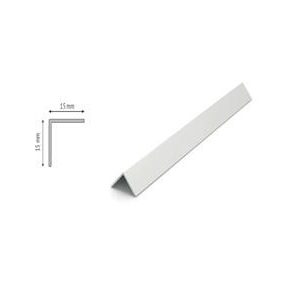   Aluminium L sarokprofil 15mmX15mm 250cm Eloxált Ezüst színben ALS 15X15EE