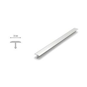   Aluminium T profil burkolathoz 14mm széles 250cm natur alu színben