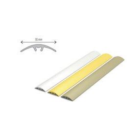   Alumínium burkolat váltó profil rejtett csavaros 100cm - 3cm, ezüst színben, A66/100E