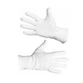 kesztyű fehér pamut