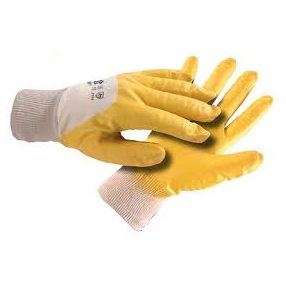 kesztyű mártott sárga 10-es méret