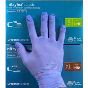 kesztyű nitril 100db-os kék M