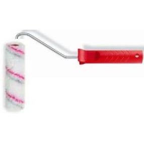 radiátor festőhenger 15cm poliamid piros-szürke + nyél