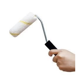   radiátor festőhenger poliakril profi sárga-fehér 10cm/15mm+ nyél 29cm