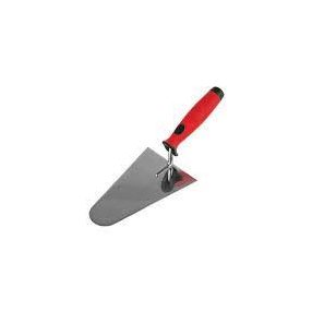 kőműves kanál rozsdamentes gumírozott kerekített 160mm