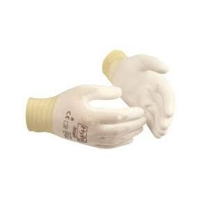 kesztyű pu mártott fehér festő 7-es méret