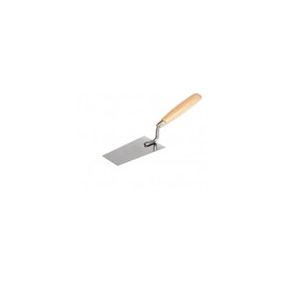 kőműves kanál rozsdamentes, fa nyelű 140mm