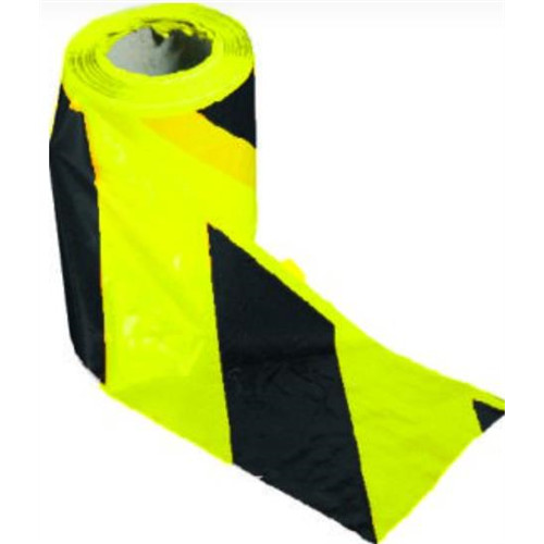 korlátszalag sárga-fekete 80mm / 100m