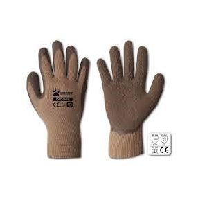 téli kesztyű mártott barna / zöld / sárga 11