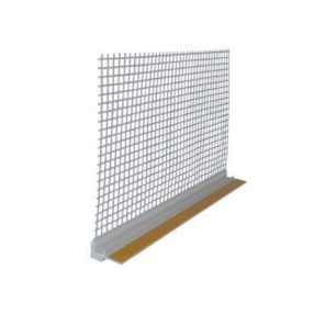 PVC hálós ablakcsatlakozó profil 9mm  2,5m