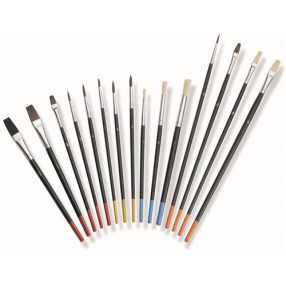 ecset készletek, vonalzó ecsetek